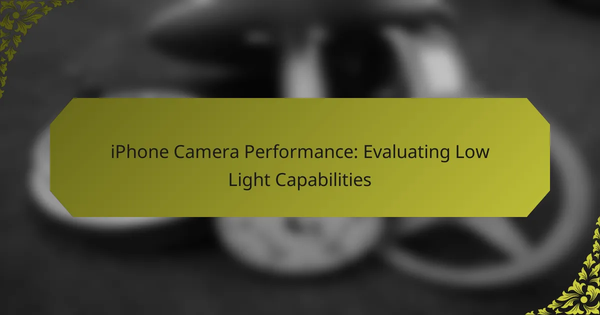 iPhone Camera Performance: Evaluating Low Light Capabilities