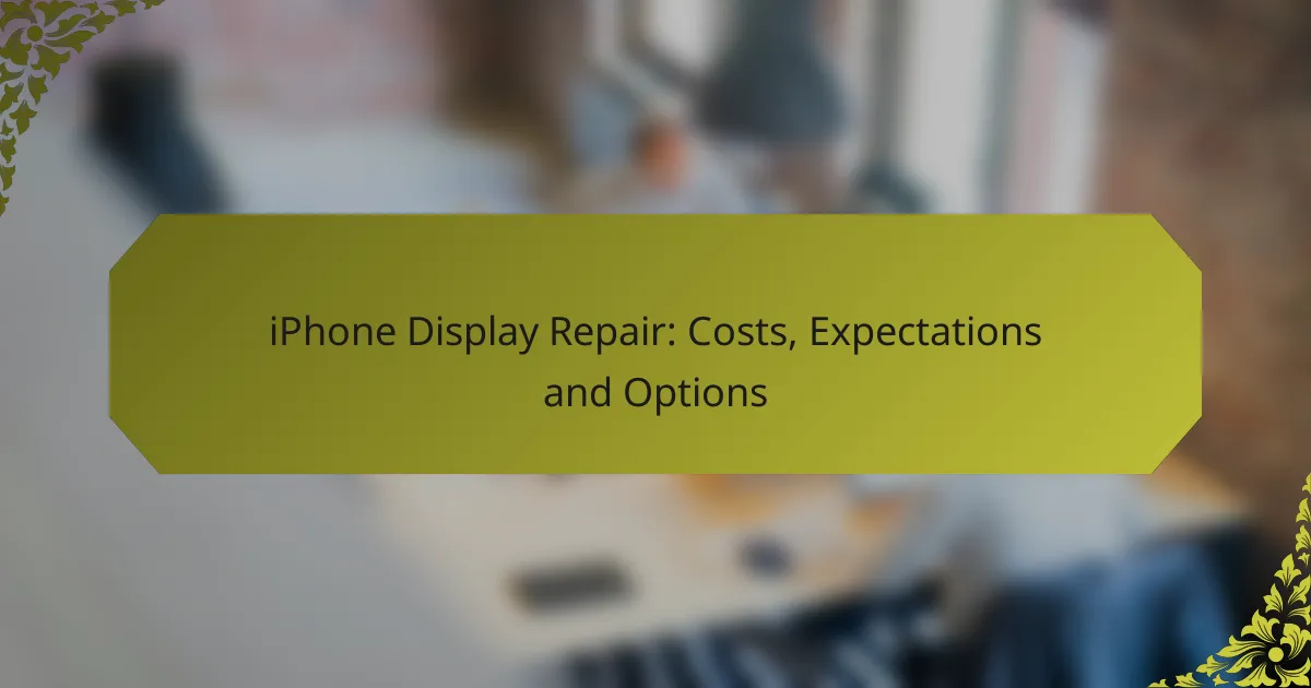 iPhone Display Repair: Costs, Expectations and Options