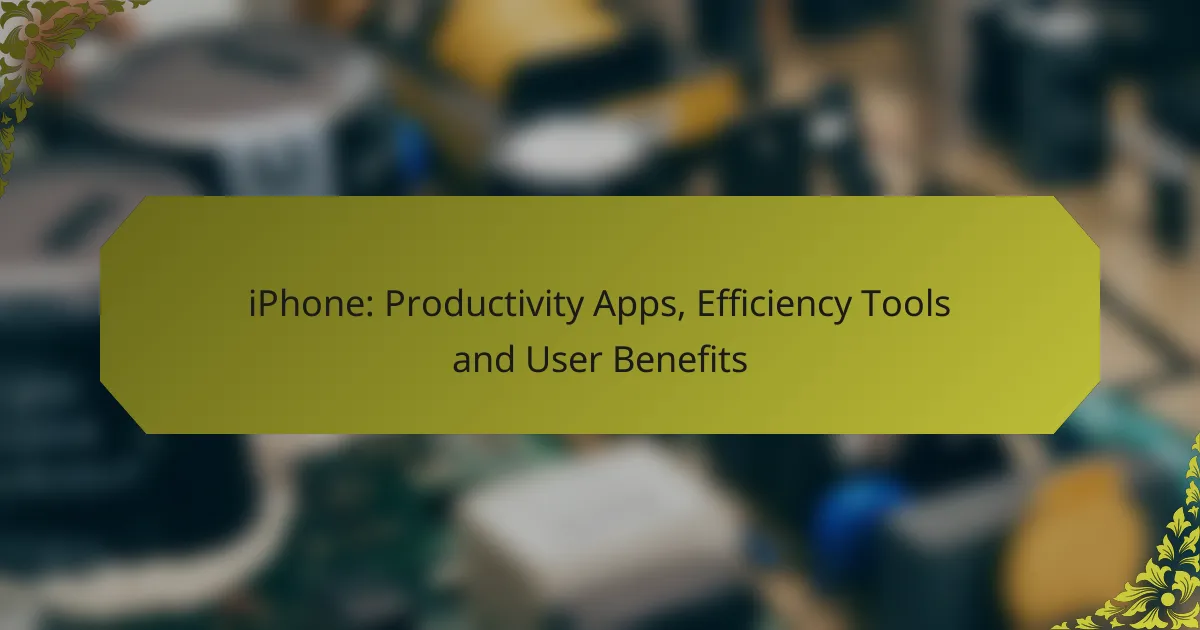 iPhone: Productivity Apps, Efficiency Tools and User Benefits